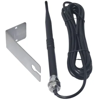 433mhz Booster Antenna with Bracket for Automatic Gates and Garage Doors with 6.5 dBi Gain and 5m Pre-Connected Cable